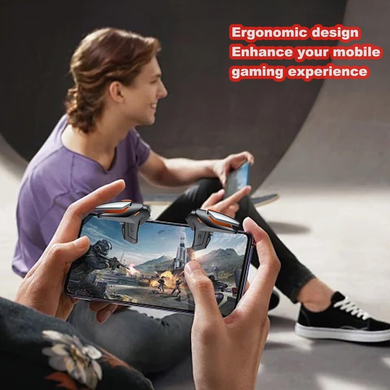 Sunmike Phone Triggers for PUBG Mobile, New Version Gaming Triggers for PUBG Mobile/Call of Duty/Knives Out/Rules of Survival, Sensitive Shoot & Aim Phone Trigger Compatible with iPhone & Android - Image 4